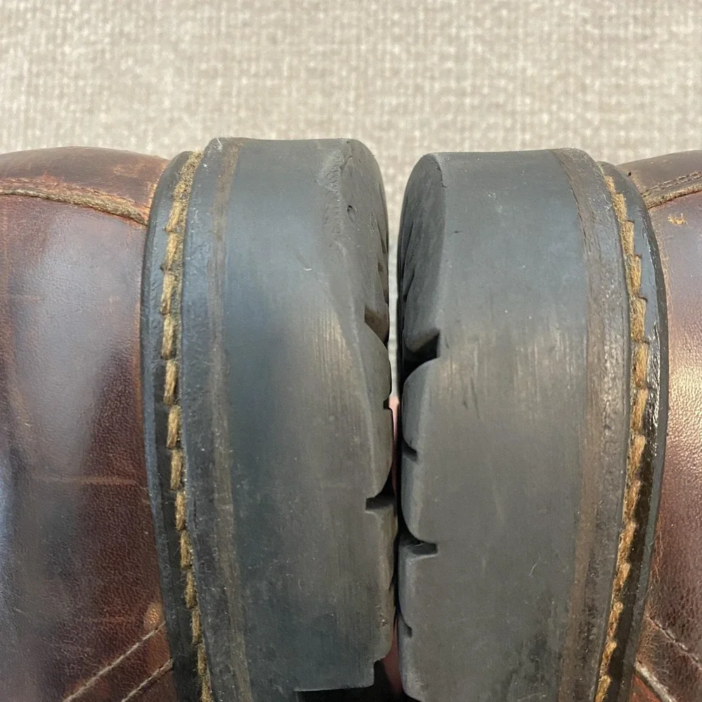 Johnston & Murphy Passport Boots Mens Size 10 Brown Leather Chukka Made in Italy